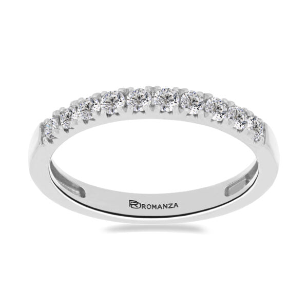 Churumbela de Diamantes en Oro Blanco 14K (.35Q)