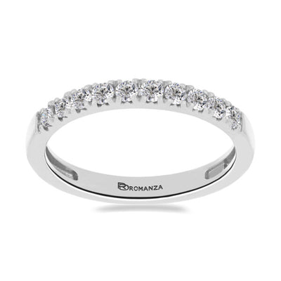 Churumbela de Diamantes en Oro Blanco 14K (.35Q)