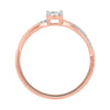Anillo Solitario Ilusión Diamante Oro Rosa/Blanco 14K (.27Q)