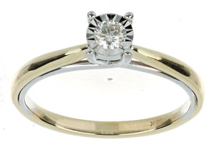 Anillos Solitarios Oro Amarillo