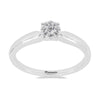 Anillo Solitario de Diamantes en Oro Blanco 14K (.15Q)