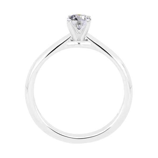 Anillo Solitario de Diamante en Oro Blanco 14K (.40Q Totales)