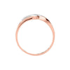 Solitario Con 0.06q De Diamante En Oro Blanco Y Rosa De 14k