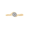 Solitario Con 0.10q De Diamante En Oro Amarillo De 14k