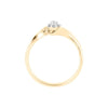 Solitario Con 0.10q De Diamante En Oro Amarillo De 14k